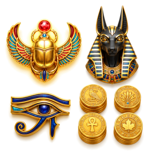 Book of Cleopatra symbols and payouts table